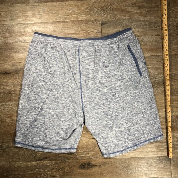 Tommy Bahama Men’s XXL Grey Blue Sweat Shorts Pockets Embroidered Logo Gray - Picture 2 of 6